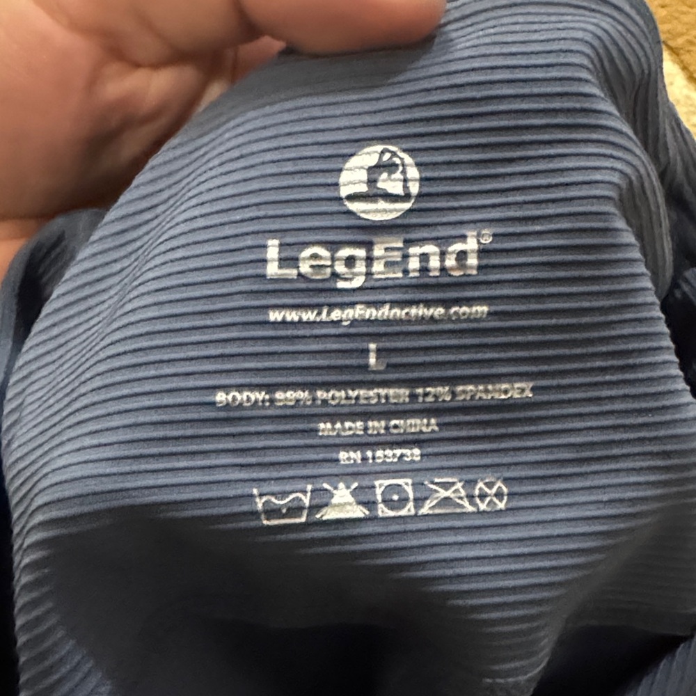 LegEnd Blue Activewear Leggings(L)-11$-(LikeNew)-capris